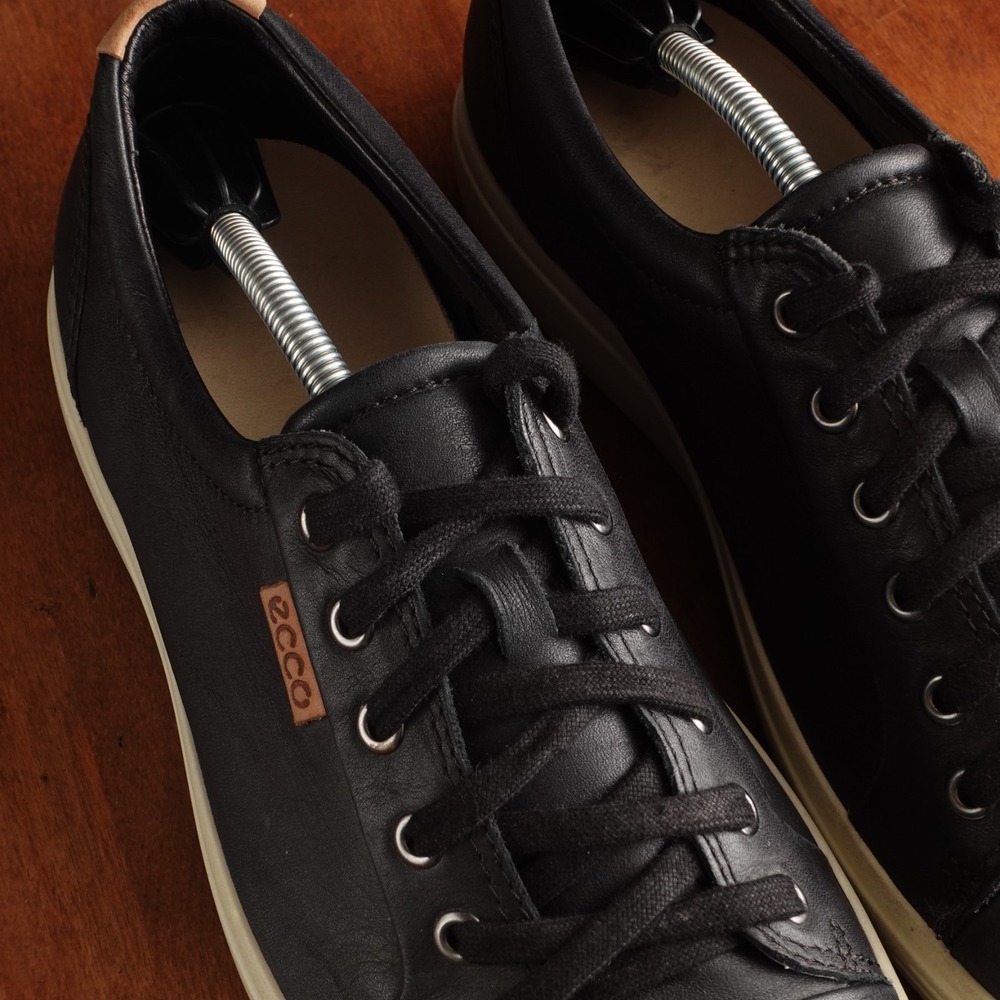 Ecco Sneakers Mens Size EU 41 US 7-7.5 BLK Soft 7 Comfort Leather Walking Shoes - Picture 5 of 16